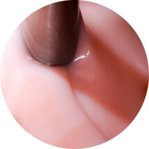 Pink cosmetic product being made